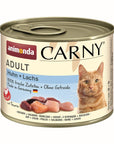 Artikel mit dem Namen Animonda Cat Carny Adult Huhn & Lachs im Shop von zoo.de , dem Onlineshop für nachhaltiges Hundefutter und Katzenfutter.