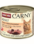 Artikel mit dem Namen Animonda Cat Carny Adult Pute & Hühnchenleber im Shop von zoo.de , dem Onlineshop für nachhaltiges Hundefutter und Katzenfutter.