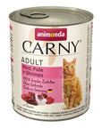 Artikel mit dem Namen Animonda Cat Carny Adult Rind & Pute & Shrimps im Shop von zoo.de , dem Onlineshop für nachhaltiges Hundefutter und Katzenfutter.
