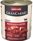 Artikel mit dem Namen Animonda Dog GranCarno Adult Multi-Fleischcocktail im Shop von zoo.de , dem Onlineshop für nachhaltiges Hundefutter und Katzenfutter.