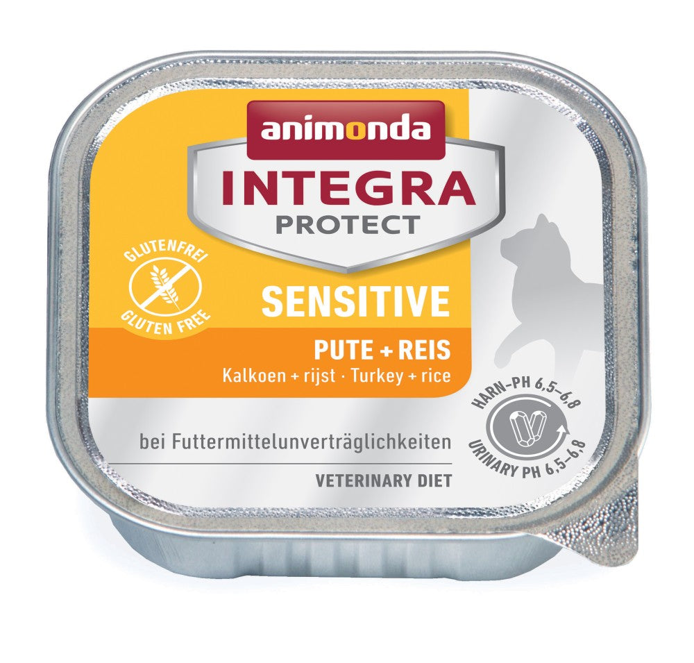 Artikel mit dem Namen Animonda Cat Integra Protect Sensitiv mit Pute &amp; Reis im Shop von zoo.de , dem Onlineshop für nachhaltiges Hundefutter und Katzenfutter.