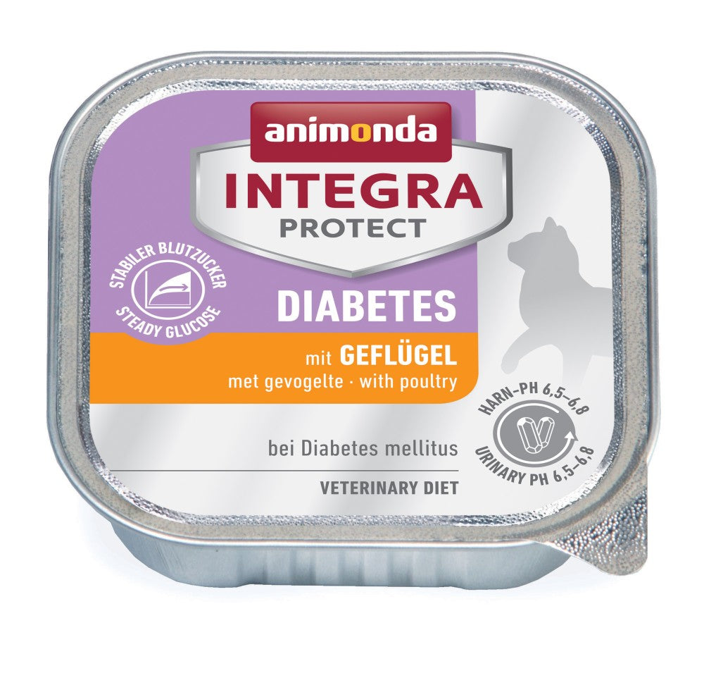 Artikel mit dem Namen Animonda Cat Integra Protect Diabetes mit Geflügel im Shop von zoo.de , dem Onlineshop für nachhaltiges Hundefutter und Katzenfutter.