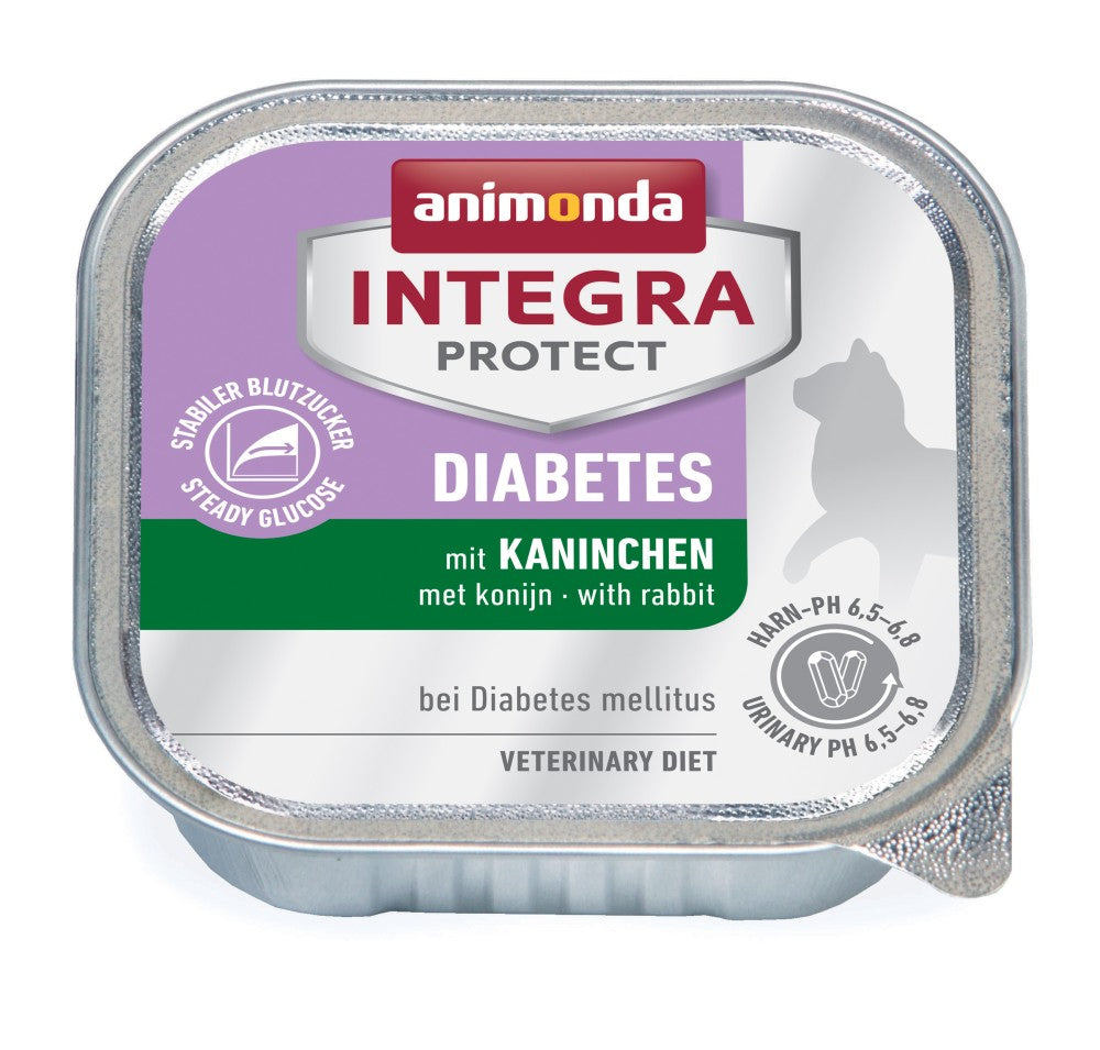 Artikel mit dem Namen Animonda Cat Integra Protect Diabetes mit Kaninchen im Shop von zoo.de , dem Onlineshop für nachhaltiges Hundefutter und Katzenfutter.