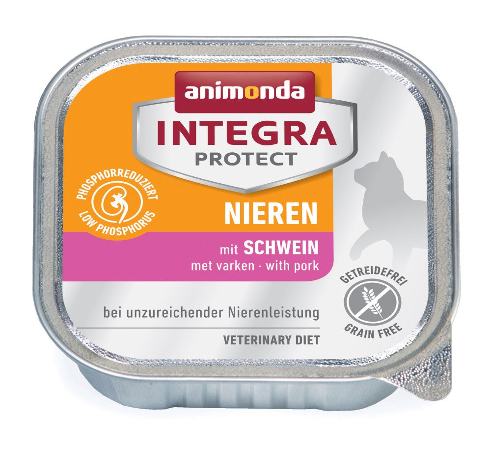 Artikel mit dem Namen Animonda Cat Integra Protect Niere mit Schwein im Shop von zoo.de , dem Onlineshop für nachhaltiges Hundefutter und Katzenfutter.