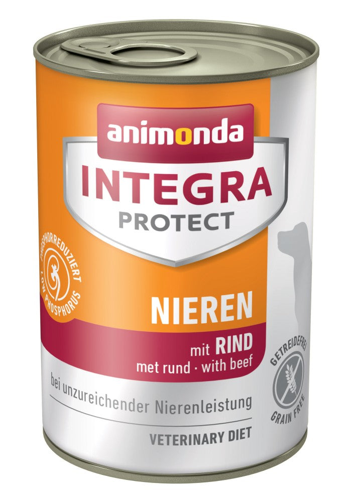 Artikel mit dem Namen Animonda Dog Integra Protect Niere Rind im Shop von zoo.de , dem Onlineshop für nachhaltiges Hundefutter und Katzenfutter.