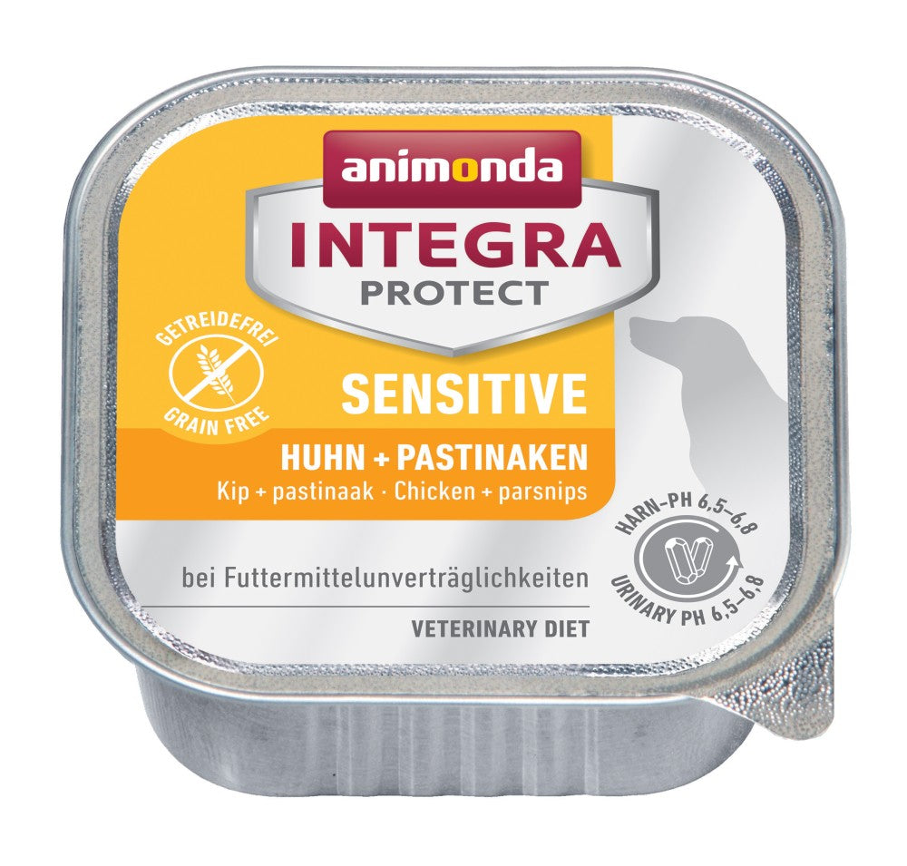 Artikel mit dem Namen Animonda Dog Integra Protect Sensitiv Huhn &amp; Pastinaken im Shop von zoo.de , dem Onlineshop für nachhaltiges Hundefutter und Katzenfutter.