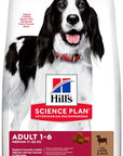 Artikel mit dem Namen Hills Science Plan Hund Adult Medium Lamm & Reis im Shop von zoo.de , dem Onlineshop für nachhaltiges Hundefutter und Katzenfutter.