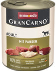 Artikel mit dem Namen Animonda Dog GranCarno Adult mit Pansen im Shop von zoo.de , dem Onlineshop für nachhaltiges Hundefutter und Katzenfutter.