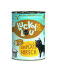 Artikel mit dem Namen Lucky Lou Lifestage Adult Geflügel + Hirsch im Shop von zoo.de , dem Onlineshop für nachhaltiges Hundefutter und Katzenfutter.