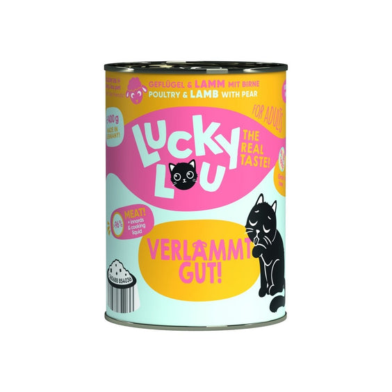 Artikel mit dem Namen Lucky Lou Lifestage Adult Geflügel + Lamm im Shop von zoo.de , dem Onlineshop für nachhaltiges Hundefutter und Katzenfutter.