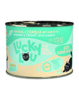 Artikel mit dem Namen Lucky Lou Lifestage Kitten Geflügel + Forelle im Shop von zoo.de , dem Onlineshop für nachhaltiges Hundefutter und Katzenfutter.