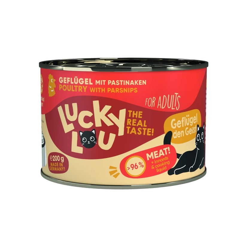 Artikel mit dem Namen Lucky Lou Lifestage Adult Geflügel im Shop von zoo.de , dem Onlineshop für nachhaltiges Hundefutter und Katzenfutter.
