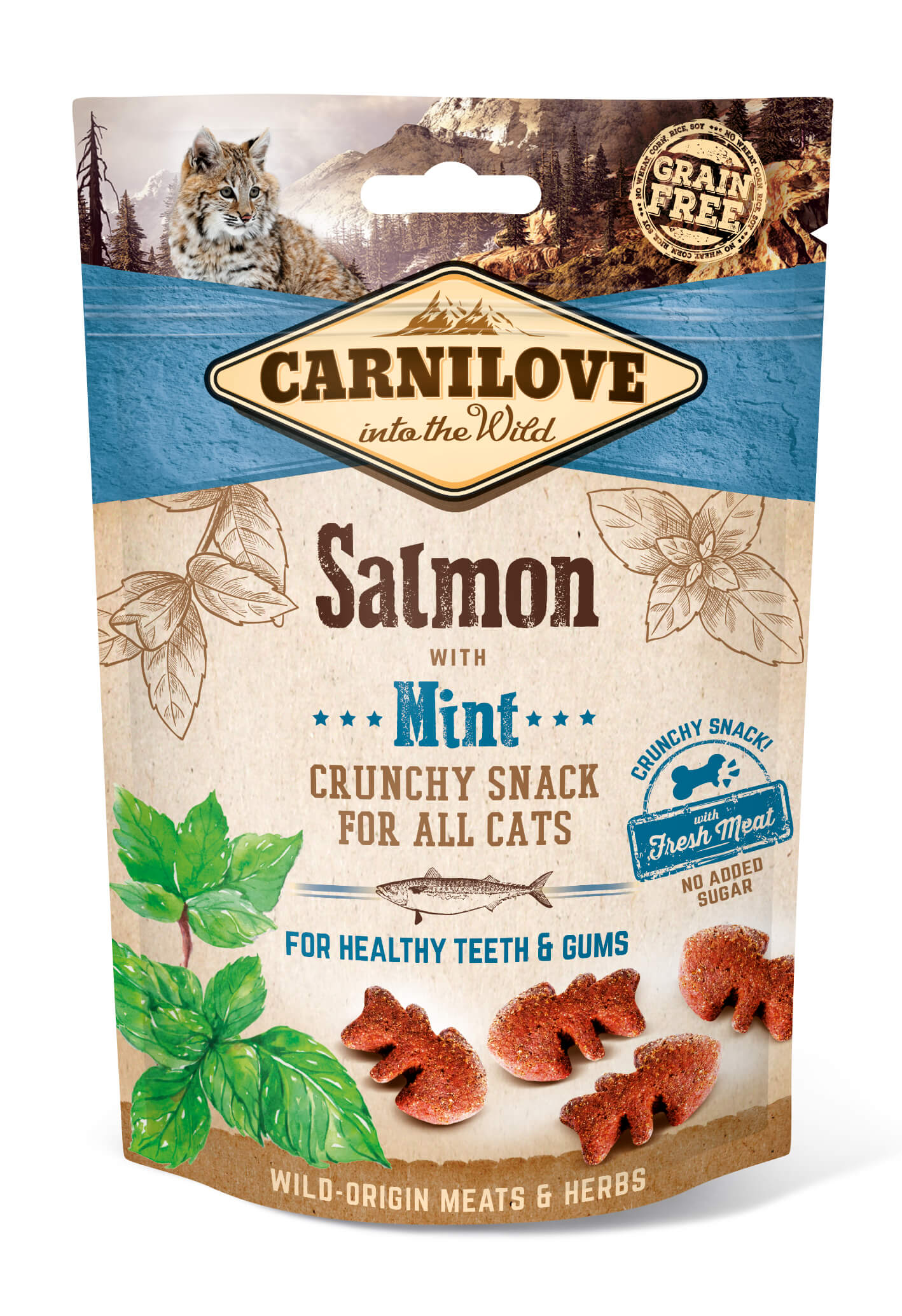 Artikel mit dem Namen Carnilove Cat Crunchy Snack - Lachs im Shop von zoo.de , dem Onlineshop für nachhaltiges Hundefutter und Katzenfutter.