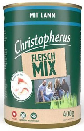 Artikel mit dem Namen Christopherus Fleischmix - mit Lamm im Shop von zoo.de , dem Onlineshop für nachhaltiges Hundefutter und Katzenfutter.
