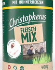 Artikel mit dem Namen Christopherus Fleischmix - mit Hühnerherzen im Shop von zoo.de , dem Onlineshop für nachhaltiges Hundefutter und Katzenfutter.