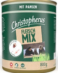 Artikel mit dem Namen Christopherus Fleischmix - mit Pansen im Shop von zoo.de , dem Onlineshop für nachhaltiges Hundefutter und Katzenfutter.