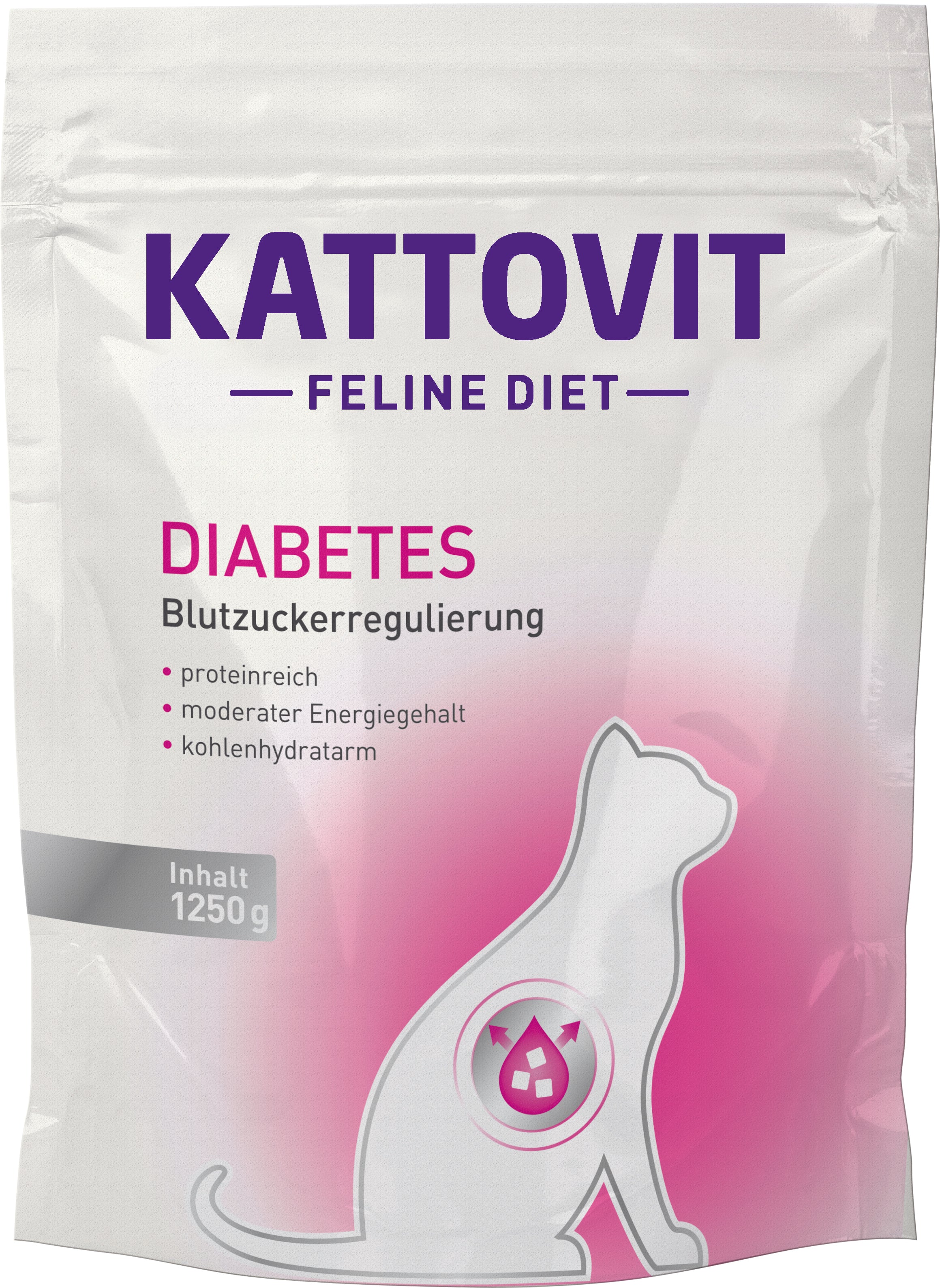 Artikel mit dem Namen Kattovit Feline Diet Diabetes Trockenfutter im Shop von zoo.de , dem Onlineshop für nachhaltiges Hundefutter und Katzenfutter.