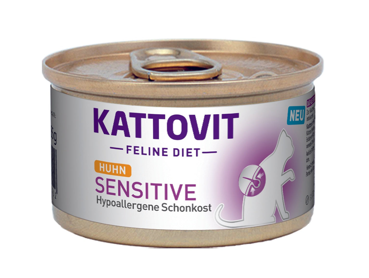 Artikel mit dem Namen Kattovit Feline Diet Sensitive - Hypoallergene Schonkost (D-Rezeptur) im Shop von zoo.de , dem Onlineshop für nachhaltiges Hundefutter und Katzenfutter.