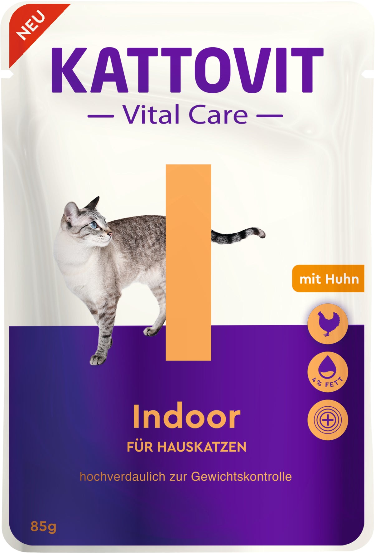 Artikel mit dem Namen Kattovit Pouchbeutel Vital Care Indoor im Shop von zoo.de , dem Onlineshop für nachhaltiges Hundefutter und Katzenfutter.
