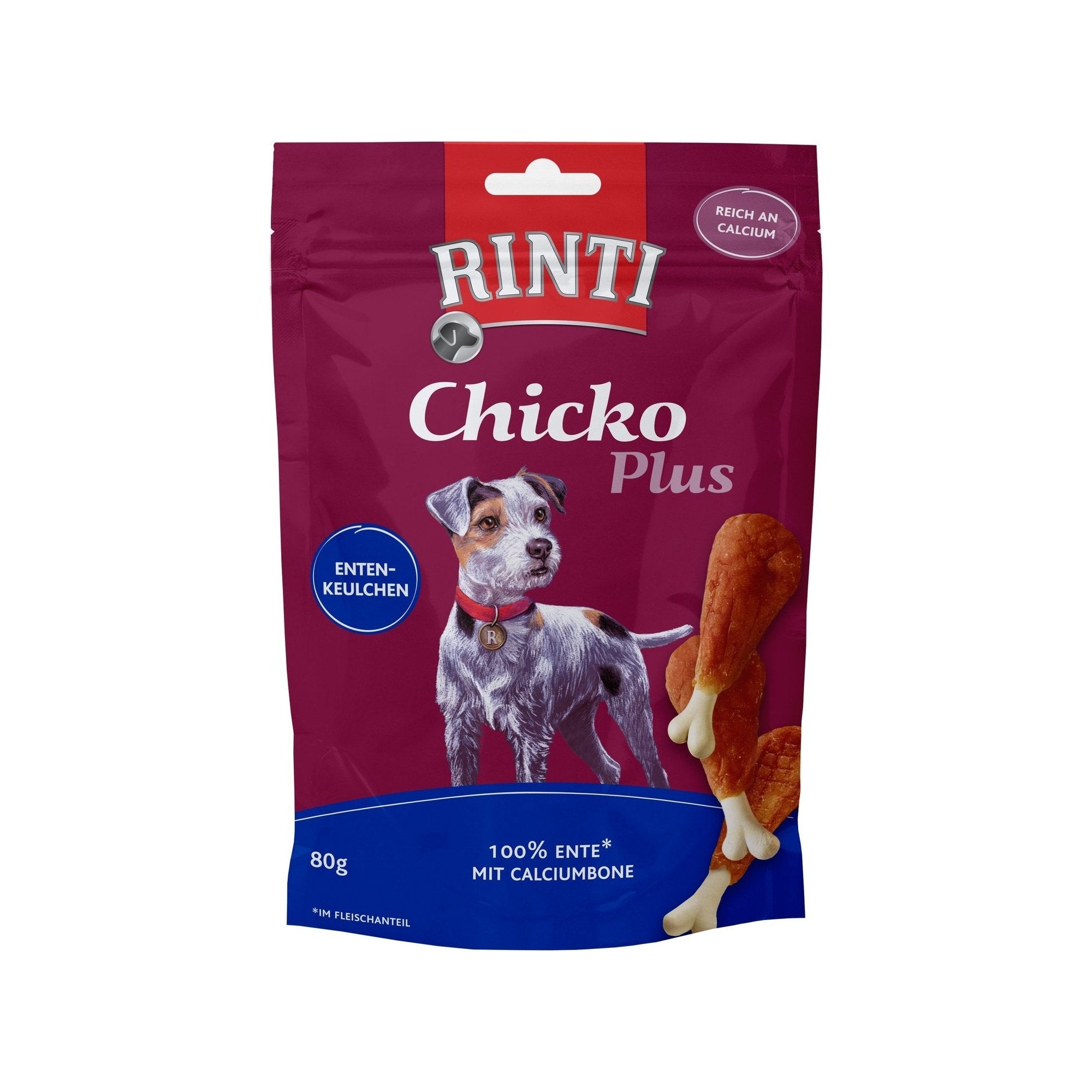 Artikel mit dem Namen Rinti Snack Chicko Plus Entenkeulchen im Shop von zoo.de , dem Onlineshop für nachhaltiges Hundefutter und Katzenfutter.