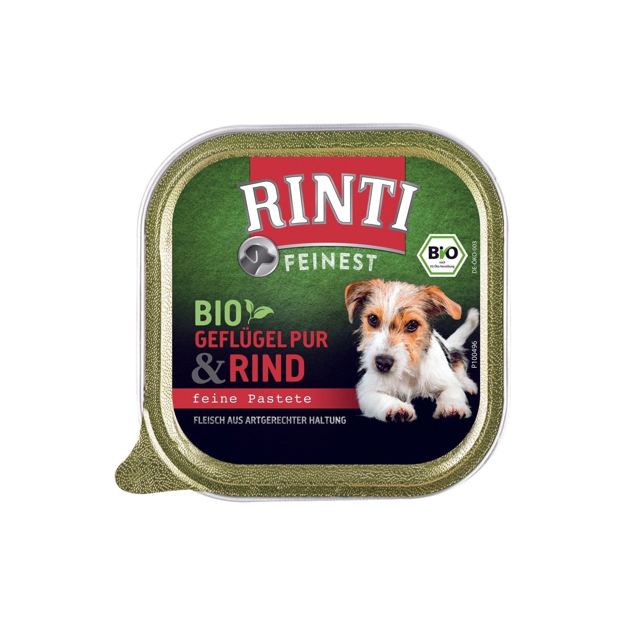 Artikel mit dem Namen Rinti Bio Rind im Shop von zoo.de , dem Onlineshop für nachhaltiges Hundefutter und Katzenfutter.