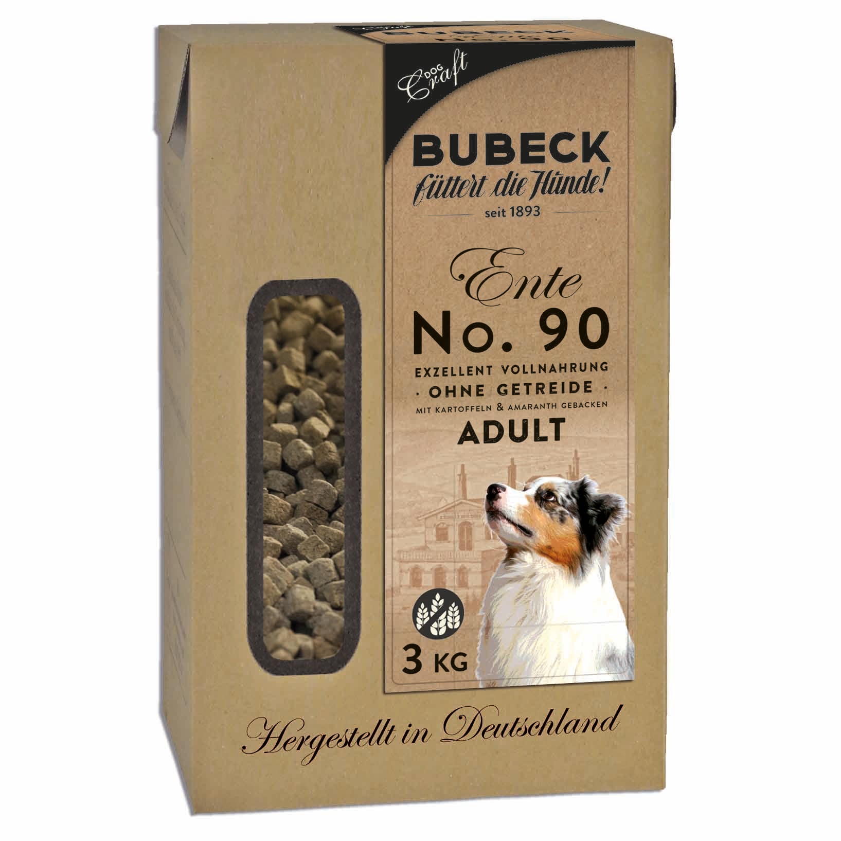 Artikel mit dem Namen Bubeck Ente und Kartoffel im Shop von zoo.de , dem Onlineshop für nachhaltiges Hundefutter und Katzenfutter.