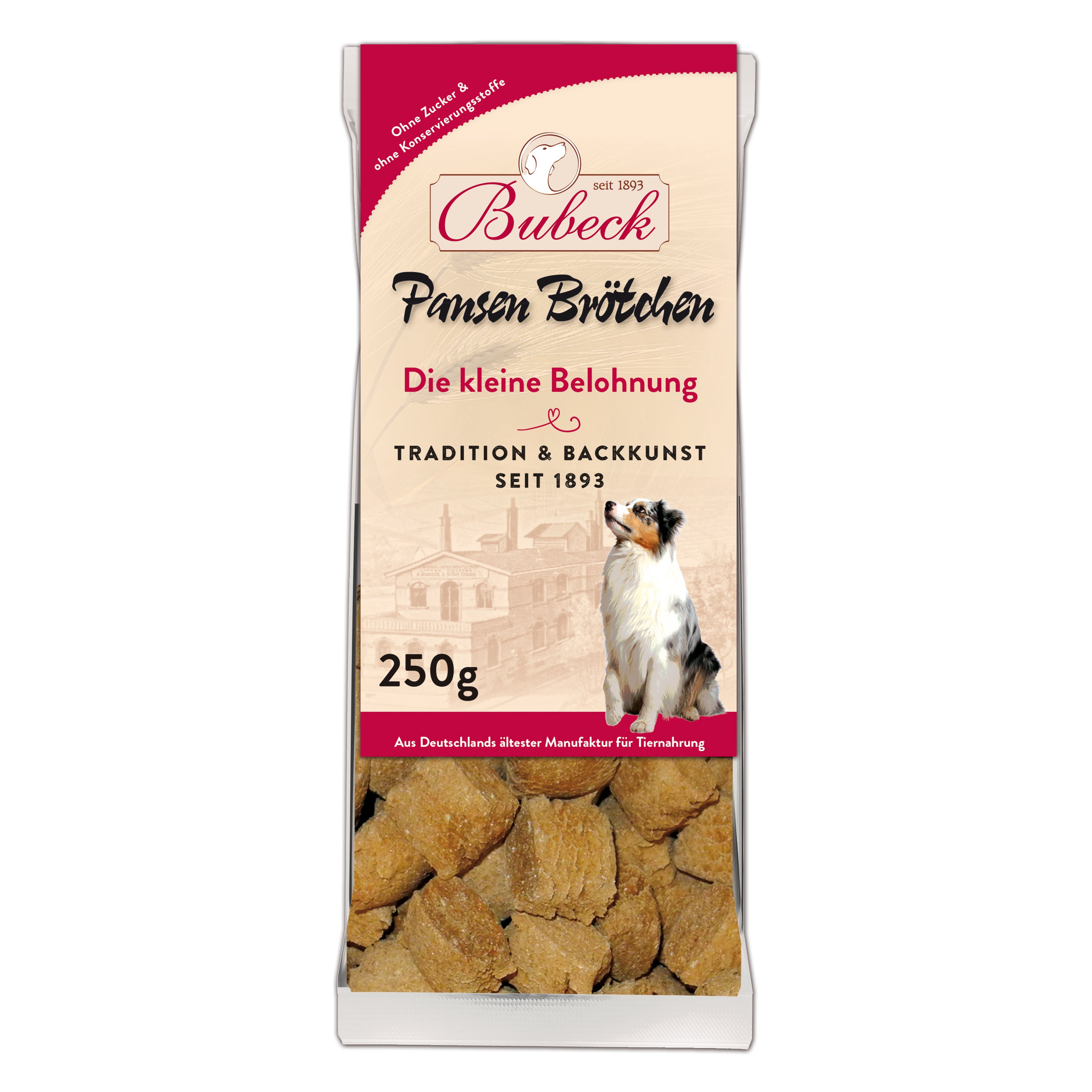 Artikel mit dem Namen Bubeck Pansen Brötchen im Shop von zoo.de , dem Onlineshop für nachhaltiges Hundefutter und Katzenfutter.