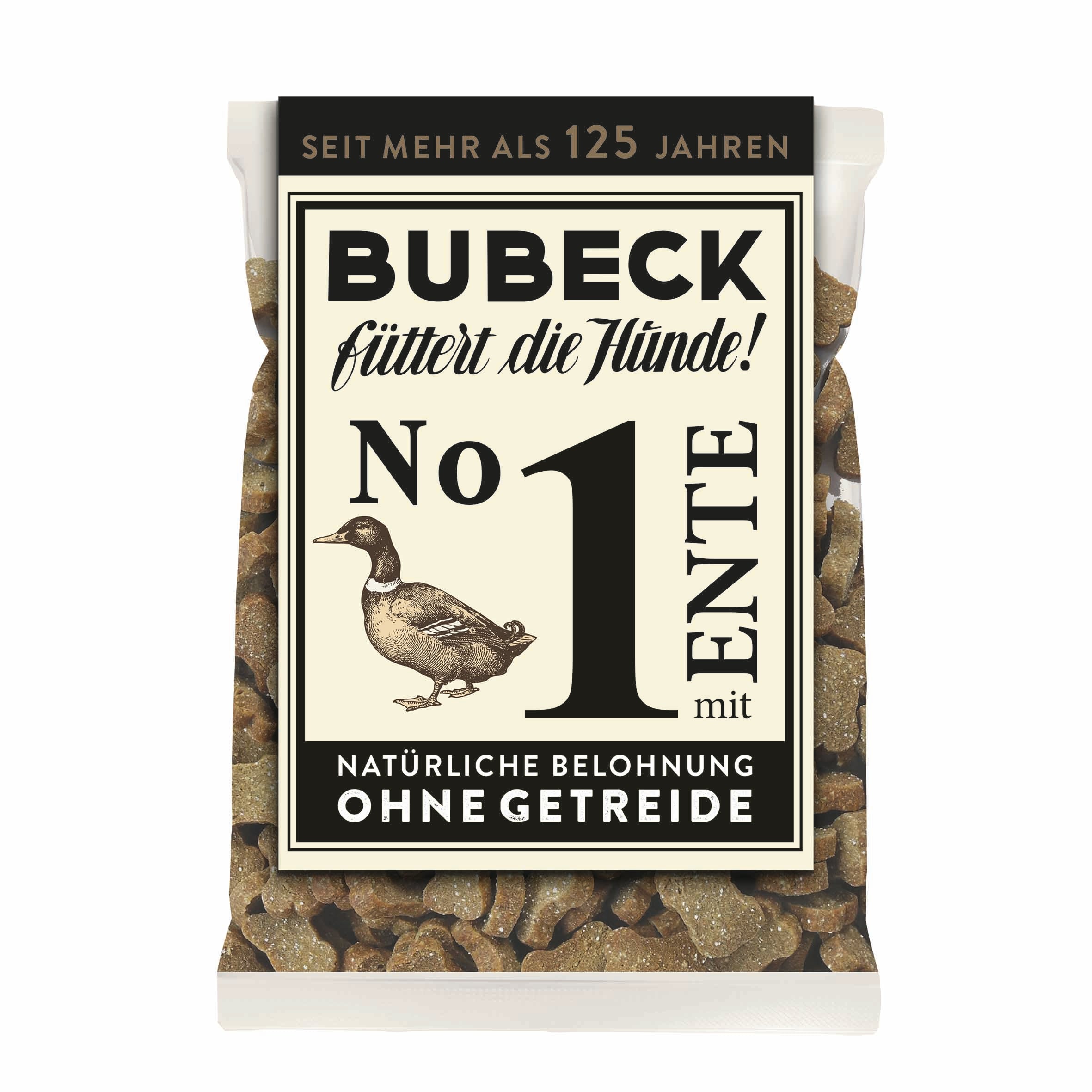 Artikel mit dem Namen Bubeck Snack No1 Ente im Shop von zoo.de , dem Onlineshop für nachhaltiges Hundefutter und Katzenfutter.