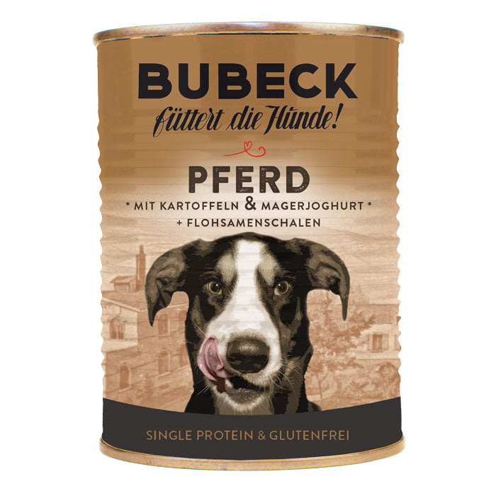 Artikel mit dem Namen Bubeck Pferdefleisch im Shop von zoo.de , dem Onlineshop für nachhaltiges Hundefutter und Katzenfutter.