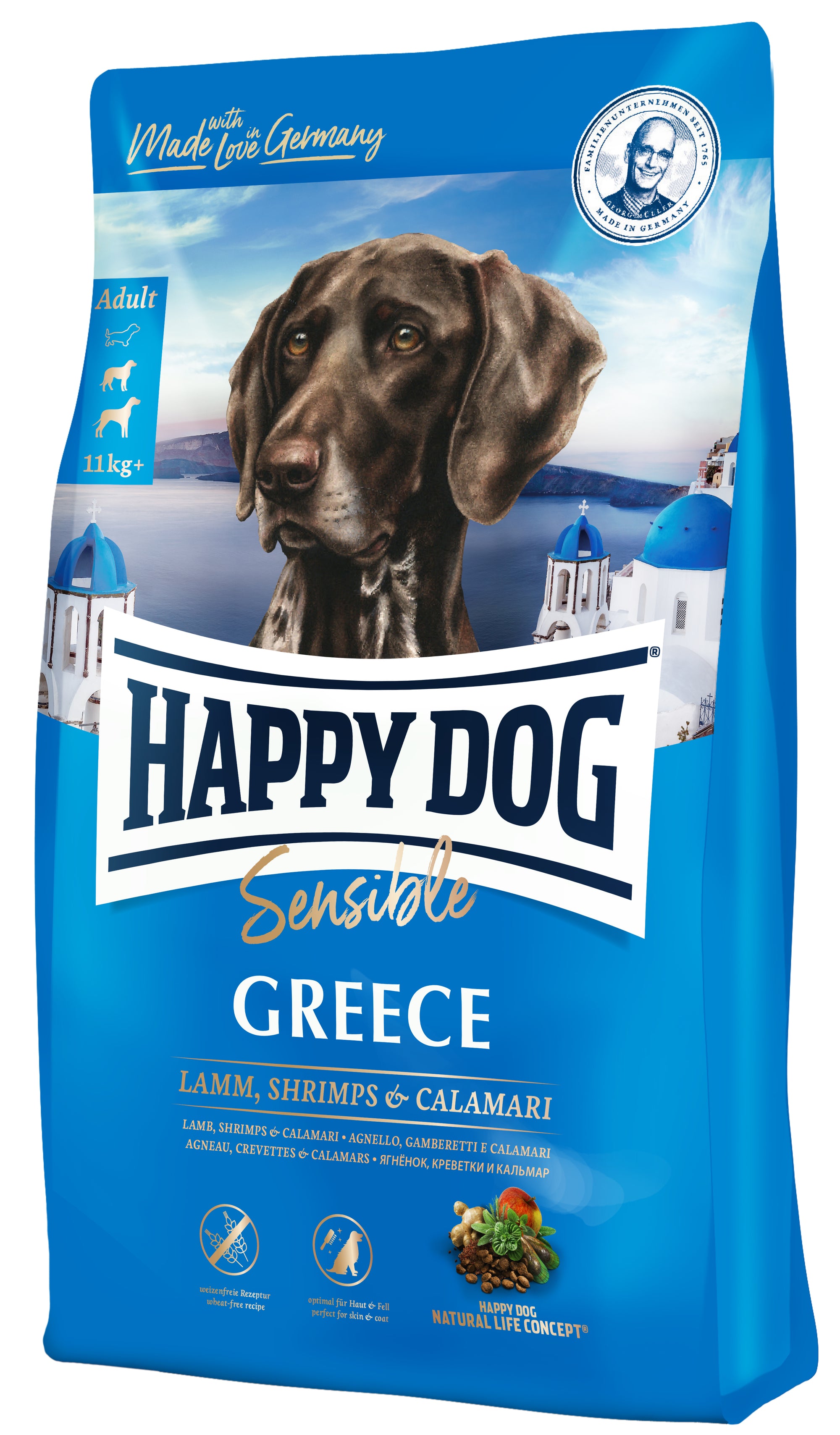 Artikel mit dem Namen Happy Dog Sensible Greece im Shop von zoo.de , dem Onlineshop für nachhaltiges Hundefutter und Katzenfutter.