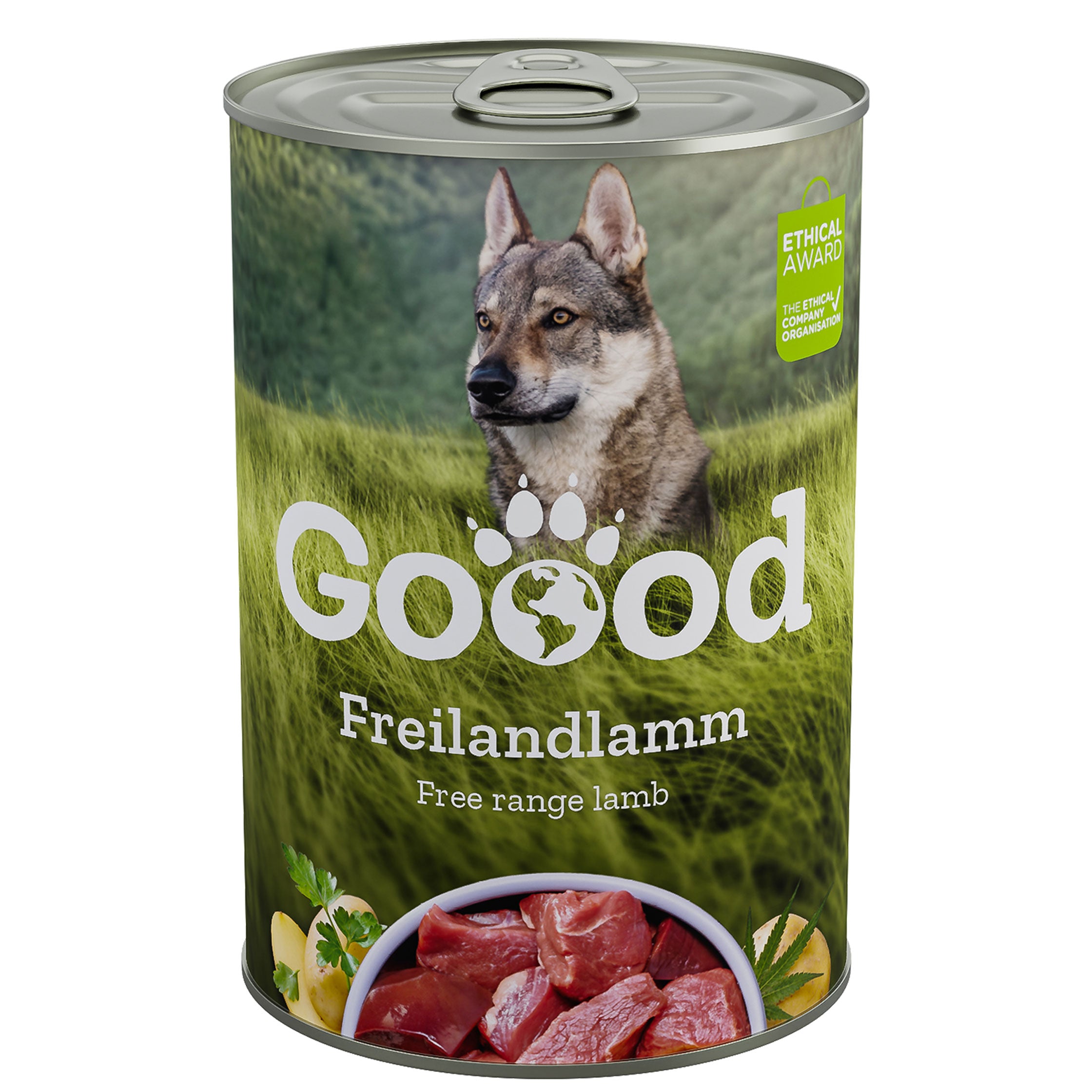 Artikel mit dem Namen GOOOD Adult Freilandlamm im Shop von zoo.de , dem Onlineshop für nachhaltiges Hundefutter und Katzenfutter.