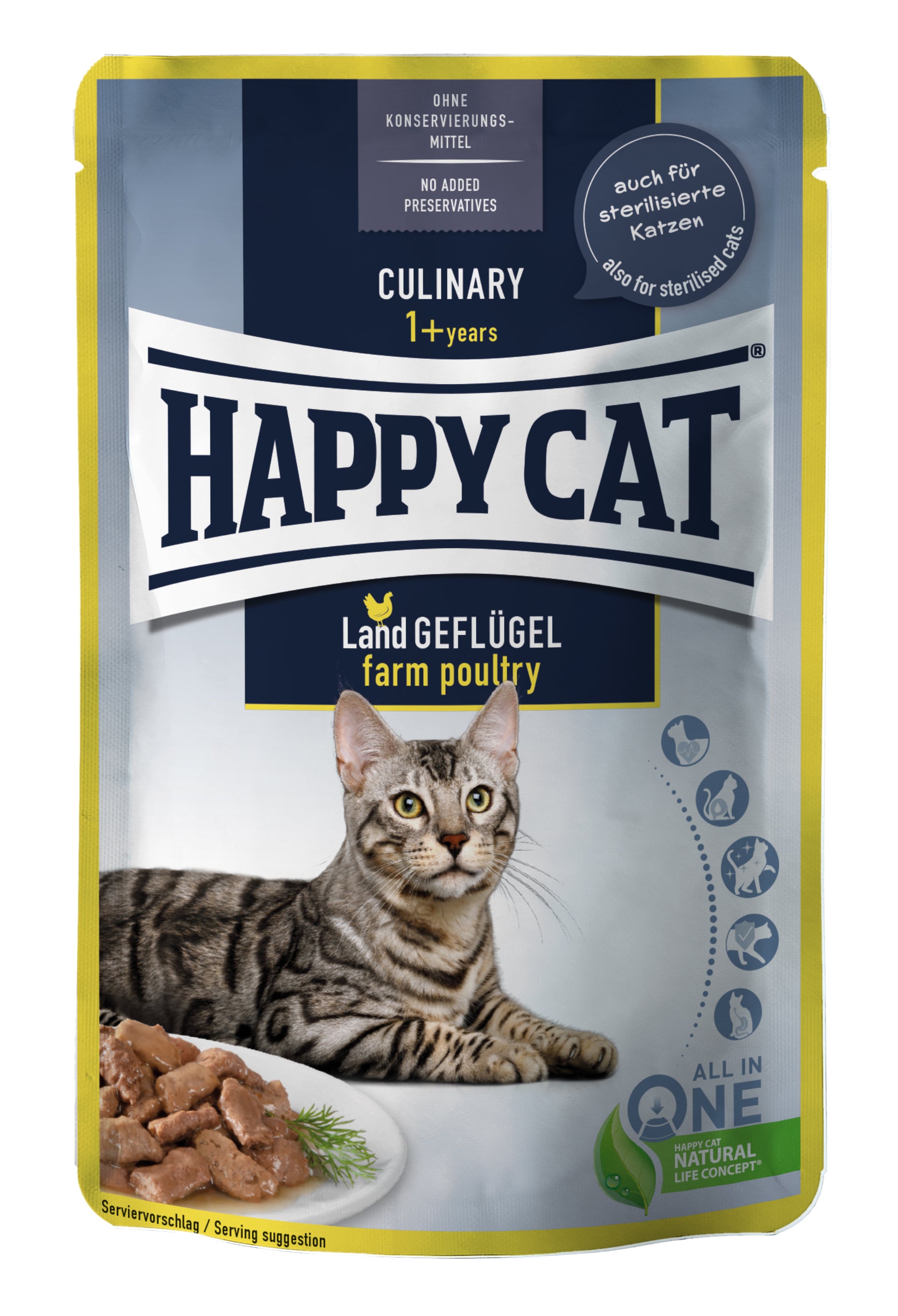 Happy Cat Pouch Culinary Land Geflügel