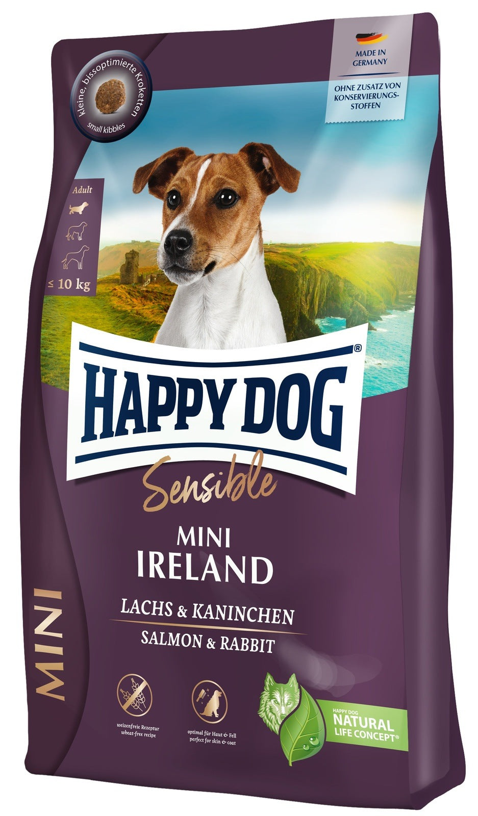 Artikel mit dem Namen Happy Dog Sensible Mini Ireland im Shop von zoo.de , dem Onlineshop für nachhaltiges Hundefutter und Katzenfutter.