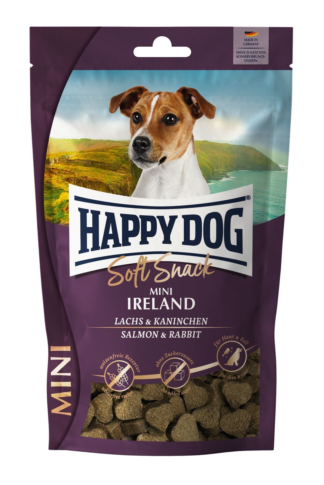 Artikel mit dem Namen Happy Dog SoftSnack Mini Ireland im Shop von zoo.de , dem Onlineshop für nachhaltiges Hundefutter und Katzenfutter.