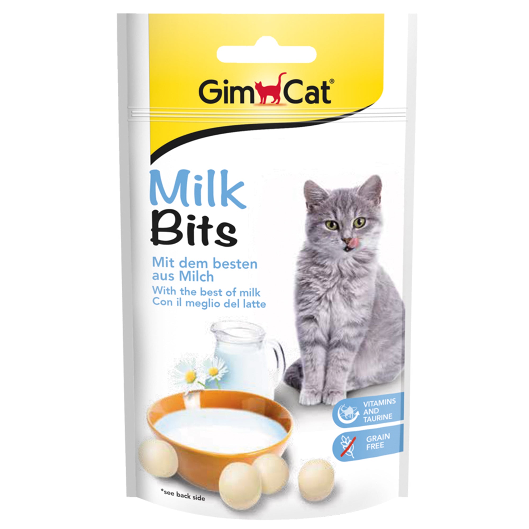 Artikel mit dem Namen GimCat MilkBits im Shop von zoo.de , dem Onlineshop für nachhaltiges Hundefutter und Katzenfutter.