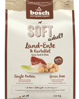 Artikel mit dem Namen Bosch Soft Ente & Kartoffel im Shop von zoo.de , dem Onlineshop für nachhaltiges Hundefutter und Katzenfutter.