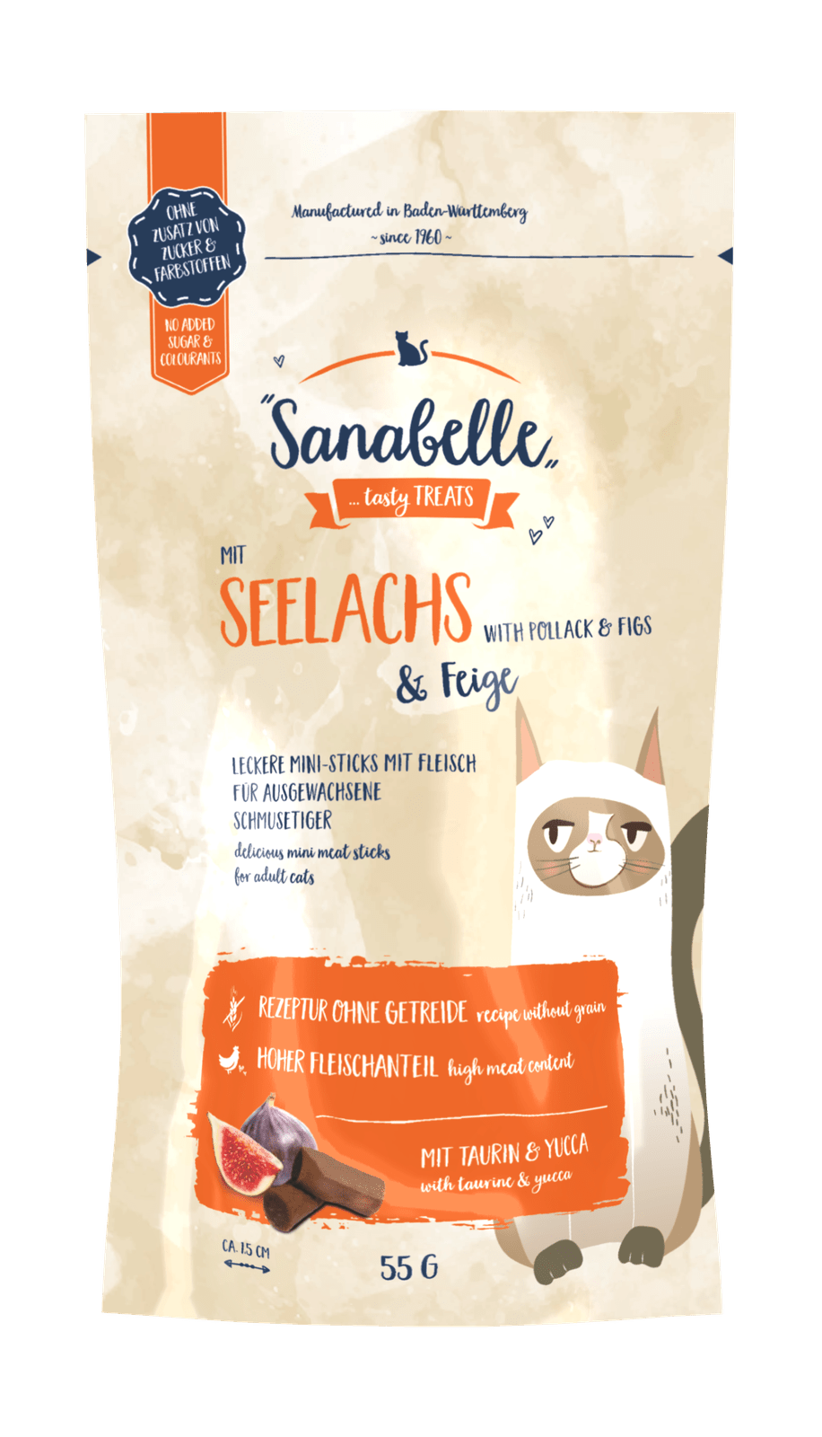 Sanabelle Snack mit Seelachs & Feige - zoo.de