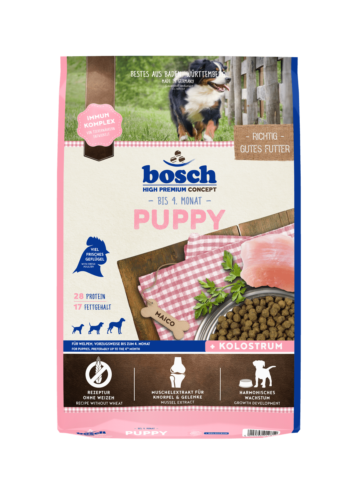 Artikel mit dem Namen Bosch Puppy im Shop von zoo.de , dem Onlineshop für nachhaltiges Hundefutter und Katzenfutter.