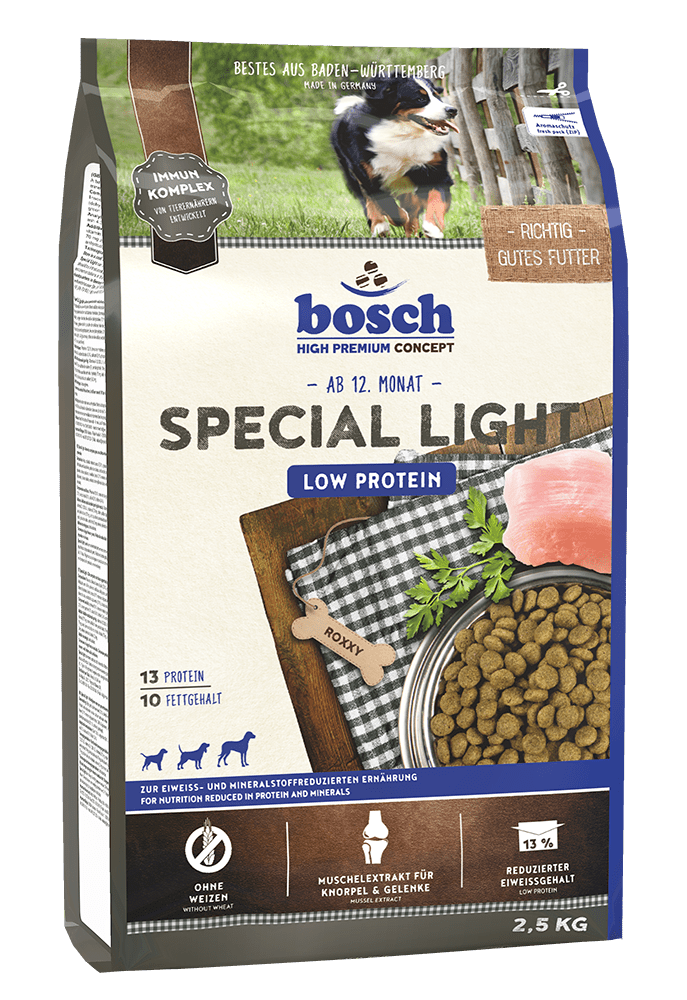 Artikel mit dem Namen Bosch Special Light im Shop von zoo.de , dem Onlineshop für nachhaltiges Hundefutter und Katzenfutter.