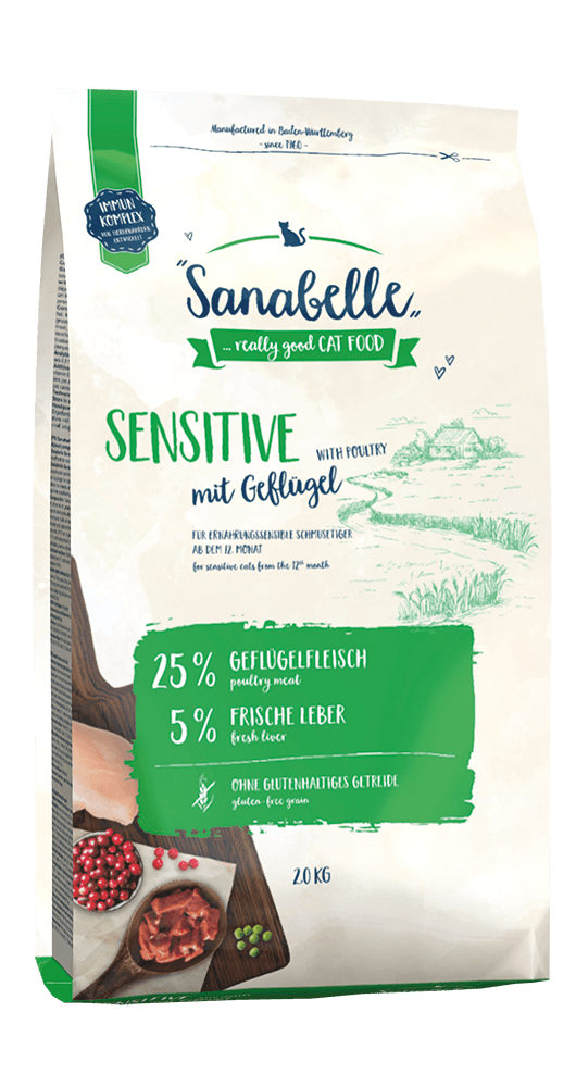 Artikel mit dem Namen Sanabelle Sensitive Geflügel im Shop von zoo.de , dem Onlineshop für nachhaltiges Hundefutter und Katzenfutter.