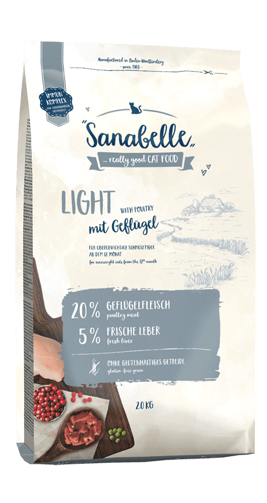 Artikel mit dem Namen Sanabelle Light im Shop von zoo.de , dem Onlineshop für nachhaltiges Hundefutter und Katzenfutter.