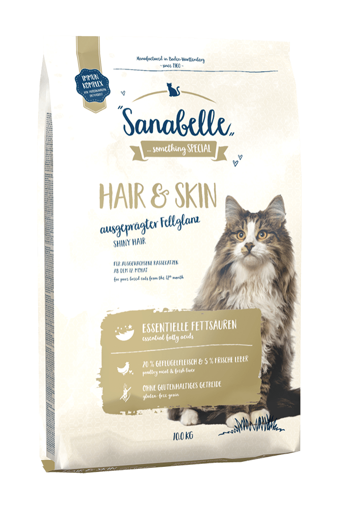 Artikel mit dem Namen Sanabelle Hair &amp; Skin im Shop von zoo.de , dem Onlineshop für nachhaltiges Hundefutter und Katzenfutter.