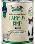 Artikel mit dem Namen Sanabelle Nassfutter mit Lamm & Rind im Shop von zoo.de , dem Onlineshop für nachhaltiges Hundefutter und Katzenfutter.