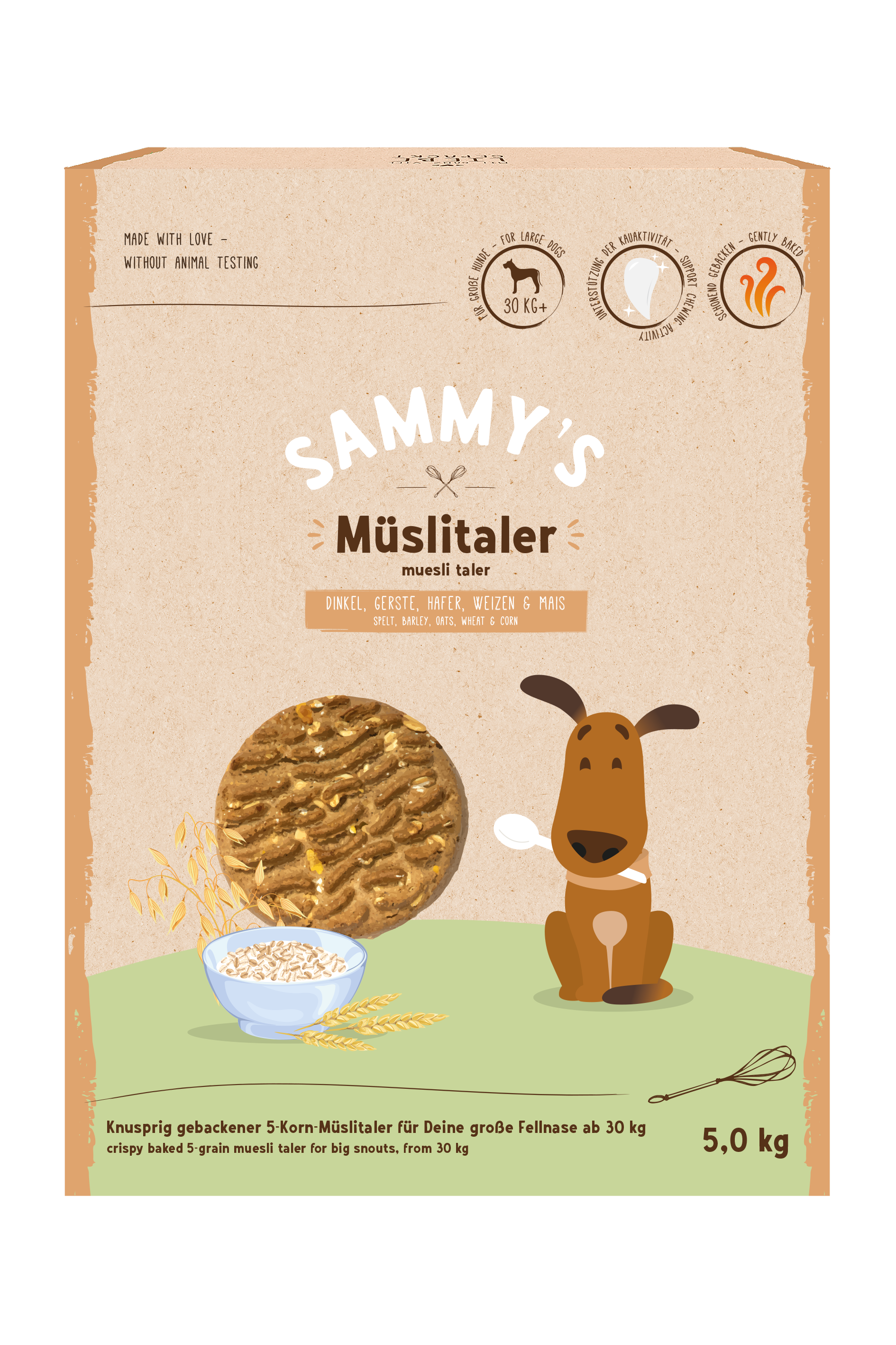 Artikel mit dem Namen Bosch Sammy's Müslitaler Hundesnack im Shop von zoo.de , dem Onlineshop für nachhaltiges Hundefutter und Katzenfutter.