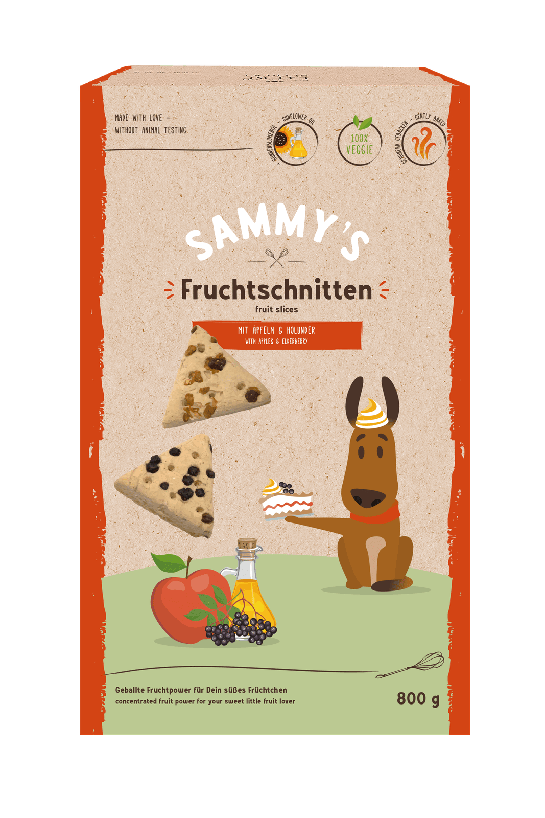 Artikel mit dem Namen Bosch Sammy&#39;s Fruchtschnitte Hundesnack im Shop von zoo.de , dem Onlineshop für nachhaltiges Hundefutter und Katzenfutter.