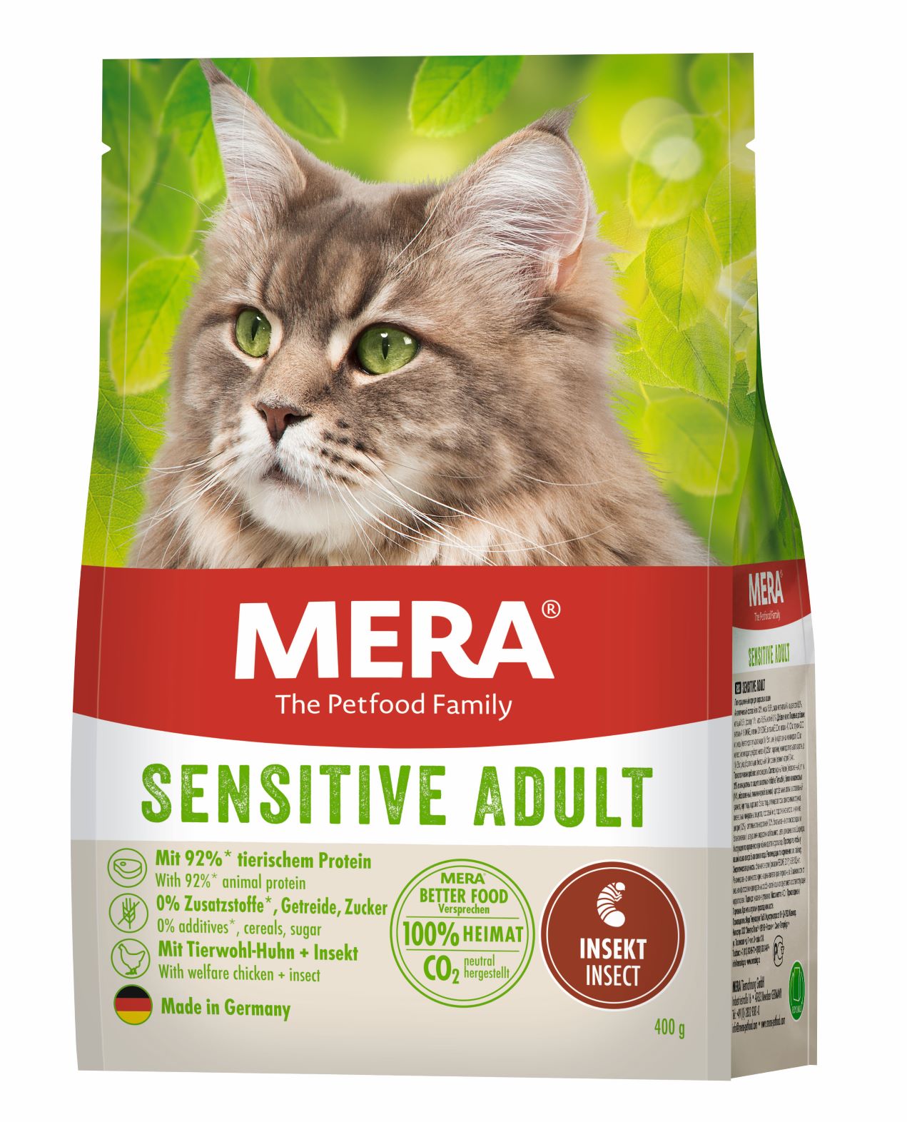 Artikel mit dem Namen MERA Cats Sensitive Insect im Shop von zoo.de , dem Onlineshop für nachhaltiges Hundefutter und Katzenfutter.