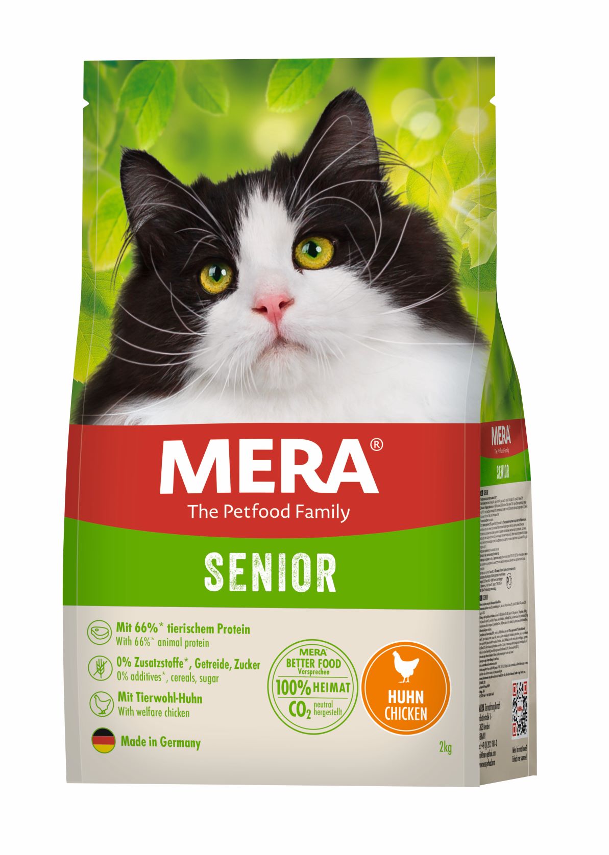 Artikel mit dem Namen Mera Cats Senior Huhn im Shop von zoo.de , dem Onlineshop für nachhaltiges Hundefutter und Katzenfutter.