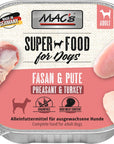 Artikel mit dem Namen MAC's Dog Fasan & Pute im Shop von zoo.de , dem Onlineshop für nachhaltiges Hundefutter und Katzenfutter.