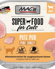 Artikel mit dem Namen MAC's Cat Pute PUR im Shop von zoo.de , dem Onlineshop für nachhaltiges Hundefutter und Katzenfutter.