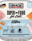 Artikel mit dem Namen MAC's Cat Kitten Pute & Lachs im Shop von zoo.de , dem Onlineshop für nachhaltiges Hundefutter und Katzenfutter.